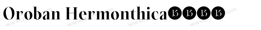 Oroban Hermonthica字体转换